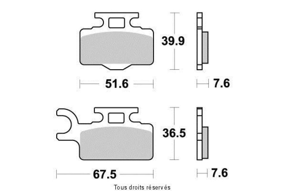 Plaquette de frein Sifam pour Moto Suzuki 65 RM 2003 à 2007 AV Neuf