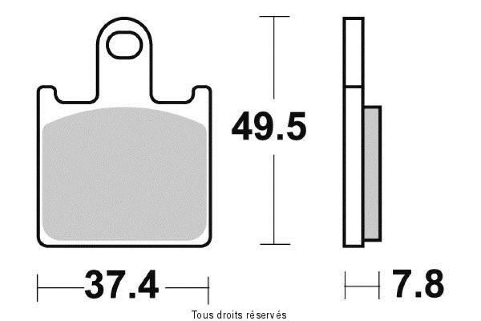Plaquette de frein Sifam pour Moto Kawasaki 750 Z R 2011 à 2013 AVG / AVD Neuf
