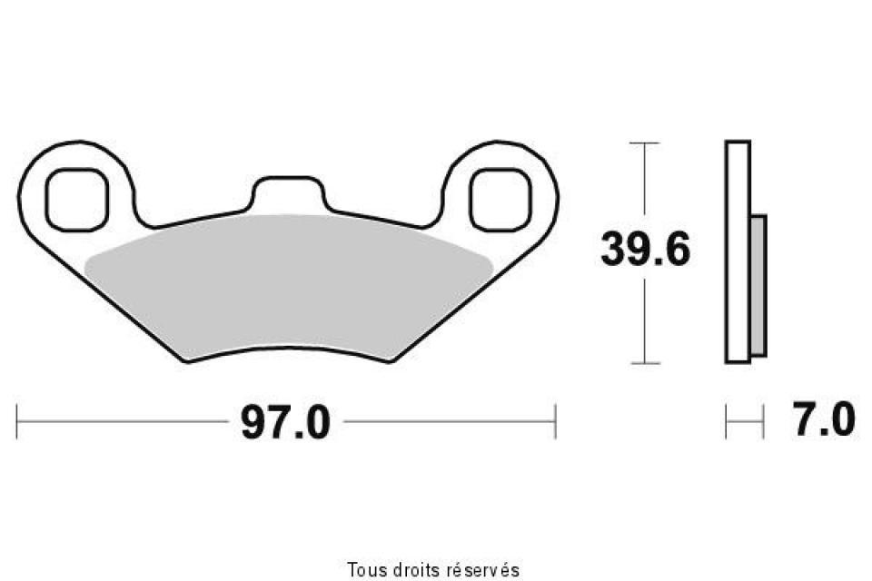 Plaquette de frein Sifam pour Quad Polaris 550 Sportsman 2011 à 2014 AR Neuf