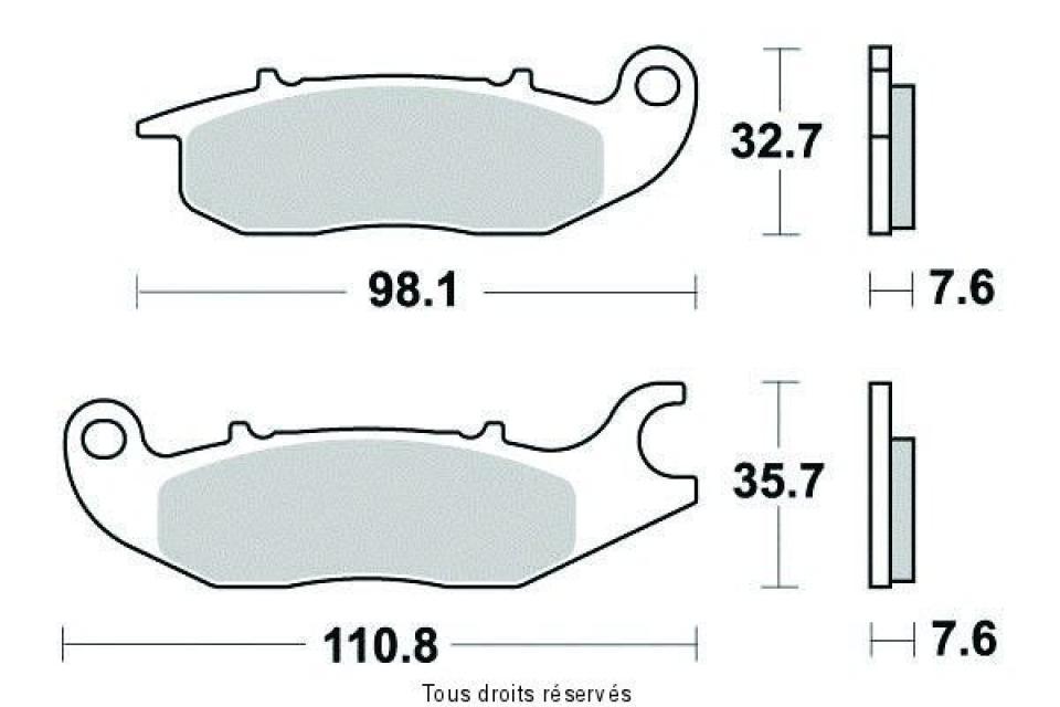 Plaquette de frein Sifam pour Moto Honda 125 MSX 2013 à 2023 AV Neuf