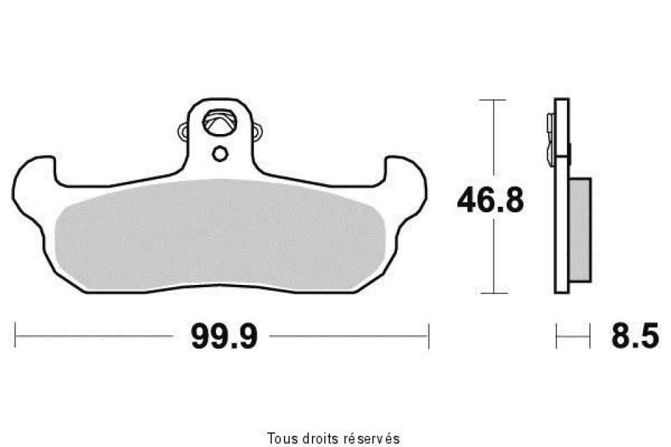 Plaquette de frein Sifam pour Moto Yamaha 125 DT Tenere 1988 à 1992 AV Neuf