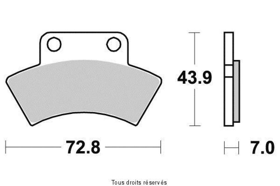 Plaquette de frein Sifam pour Quad CF moto 500 Cforce 2014 à 2015 AR Neuf