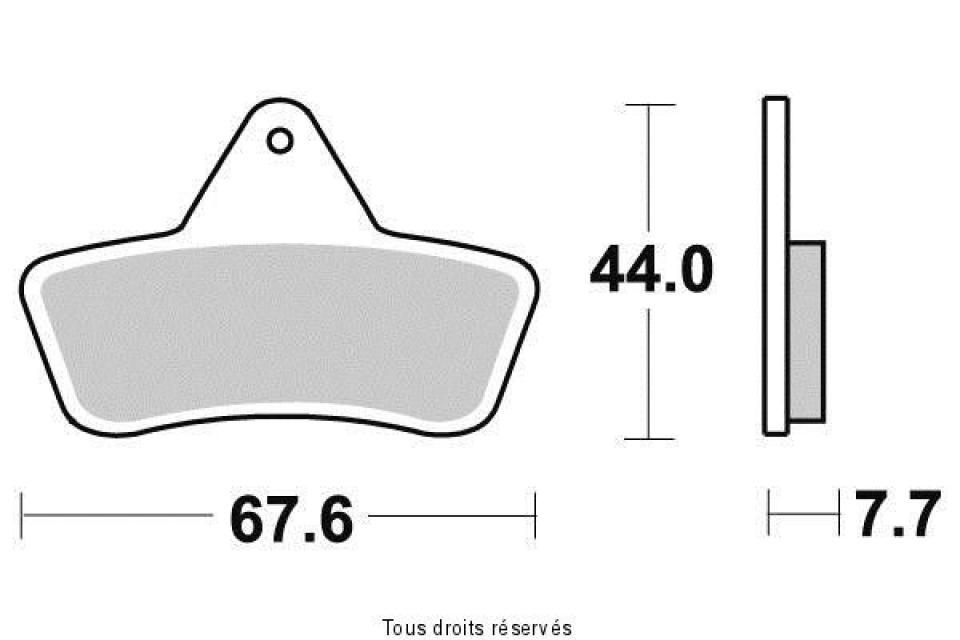 Plaquette de frein Sifam pour Quad MASSEY FERGUSON 300 MF 2x4/4x4 2004 à 2005 AVG / AVD / AR Neuf