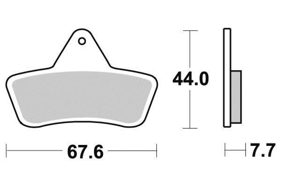 Plaquette de frein Sifam pour Quad Arctic cat 250 4X2 4X4 1999 à 2004 AVG / AVD / AR Neuf