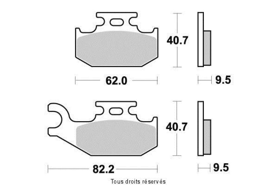 Plaquette de frein Sifam pour Quad CAN-AM 650 OUTLANDER MAX EFI XT-P 4X4 2012 AVD Neuf