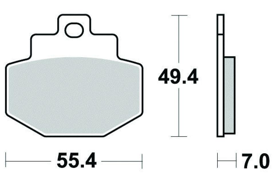 Plaquette de frein Sifam pour Scooter Piaggio 180 Super Lx Gtx - Grimeca 2000 à 2003 AR Neuf