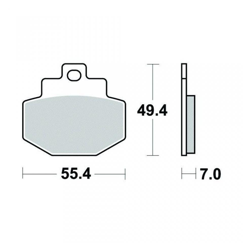 Plaquette de frein Sifam pour Scooter Piaggio 125 Vespa GTS 2007 à 2012 AR Neuf