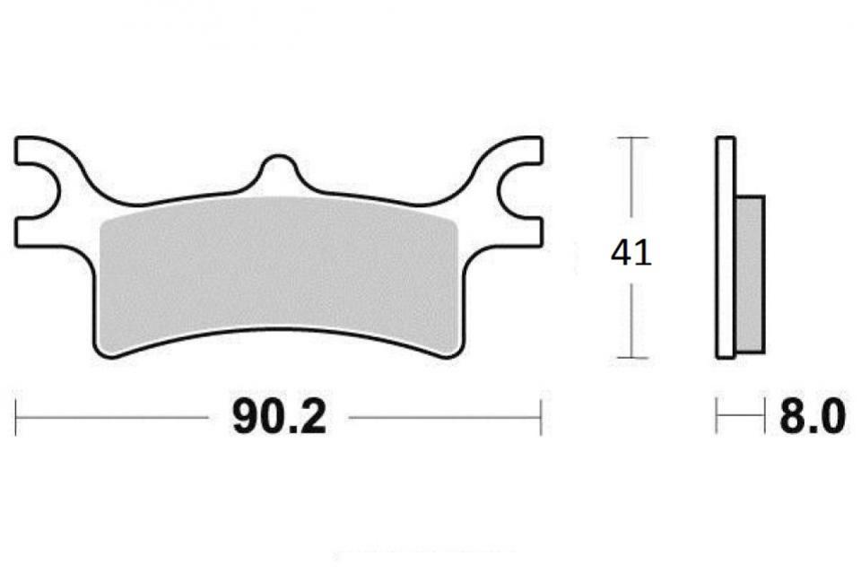 Plaquette de frein Sifam pour Quad Polaris 800 Sportsman Efi 6X6 Big Boss 2009 à 2012 AR Neuf