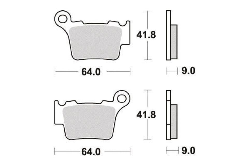 Plaquette de frein Sifam pour Moto Husqvarna 250 Te 4T 2006 à 2013 AR Neuf