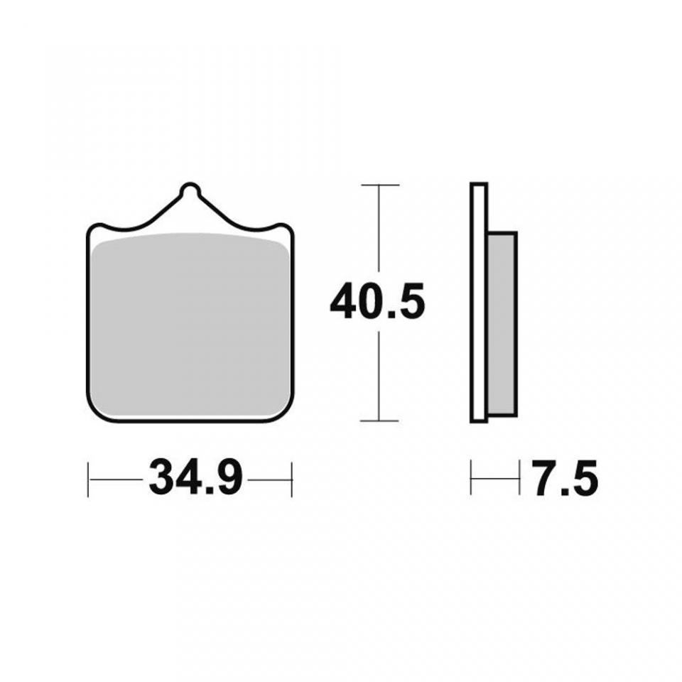 Plaquette de frein Perftec pour Moto Gilera 600 Supersport 2002 à 2007 AVG / AVD Neuf