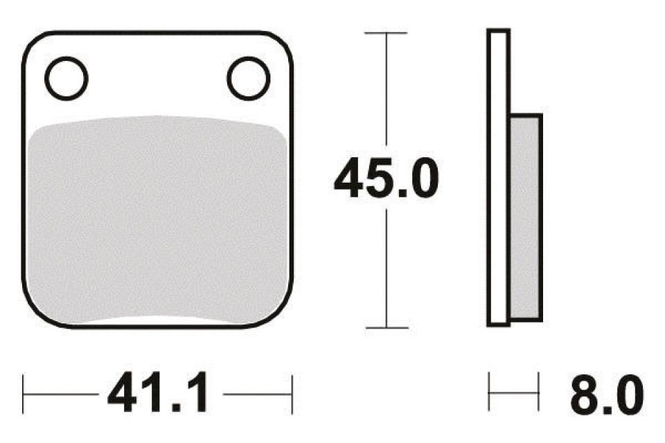 Plaquette de frein Perftec pour Quad Arctic cat 400 DVX 2004 à 2010 AVG / AVD Neuf