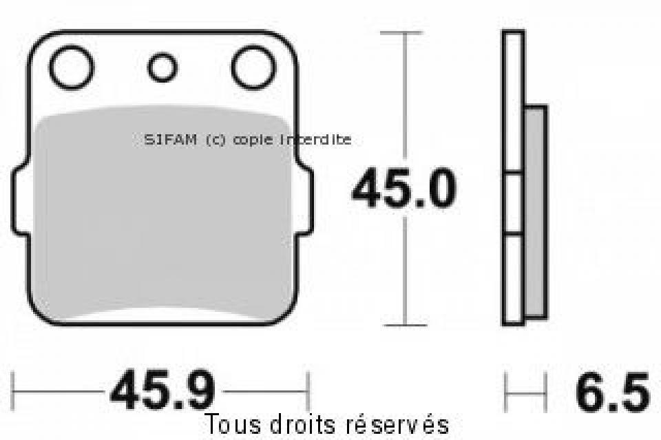 Plaquette de frein Sifam pour Moto Kawasaki 80 Kx Petites Roues 1989 à 2000 AR Neuf