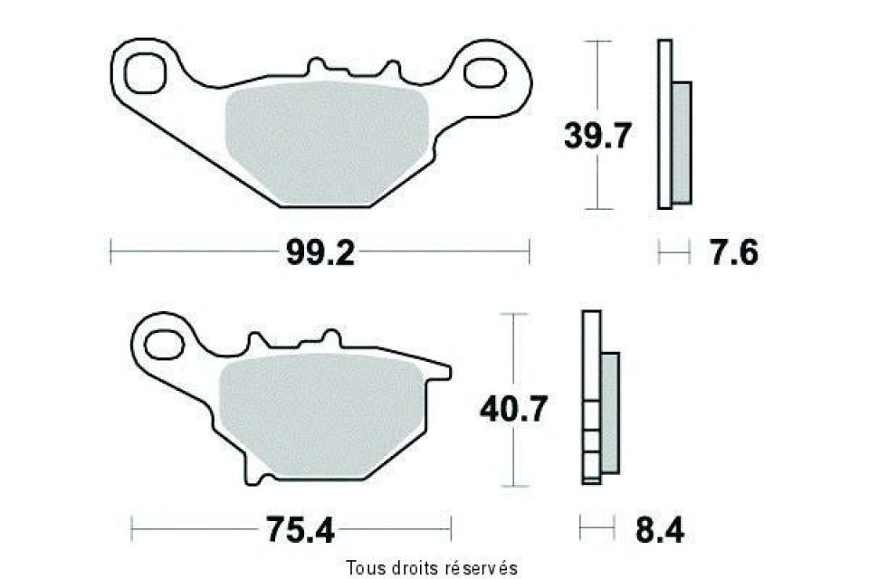 Plaquette de frein Sifam pour Scooter Suzuki 50 Tr Street Magic 1998 à 2000 AV Neuf