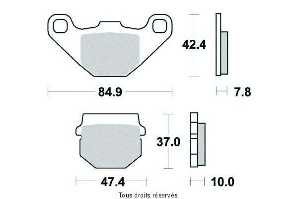 Plaquette de frein Sifam pour Moto Kawasaki 125 KMX 1987 à 1998 AV Neuf