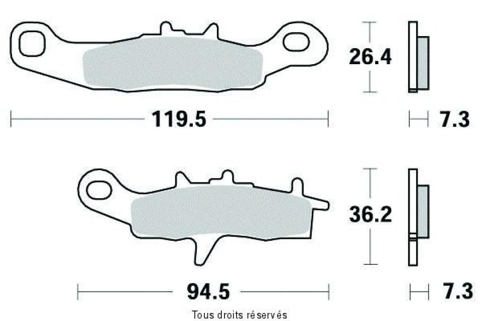 Plaquette de frein Sifam pour Moto Kawasaki 80 Kx Grandes Roues 1997 à 2000 AV Neuf