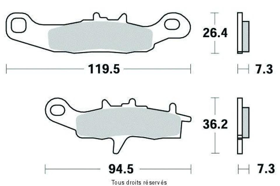 Plaquette de frein Sifam pour Moto Kawasaki 85 Kx Grandes Roues 2001 à 2023 AV Neuf