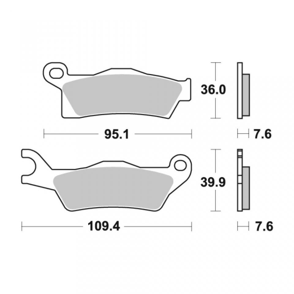 Plaquette de frein Sifam pour quad CAN-AM 1000 Outlander Efi 2012 à 2015 AVD ARD