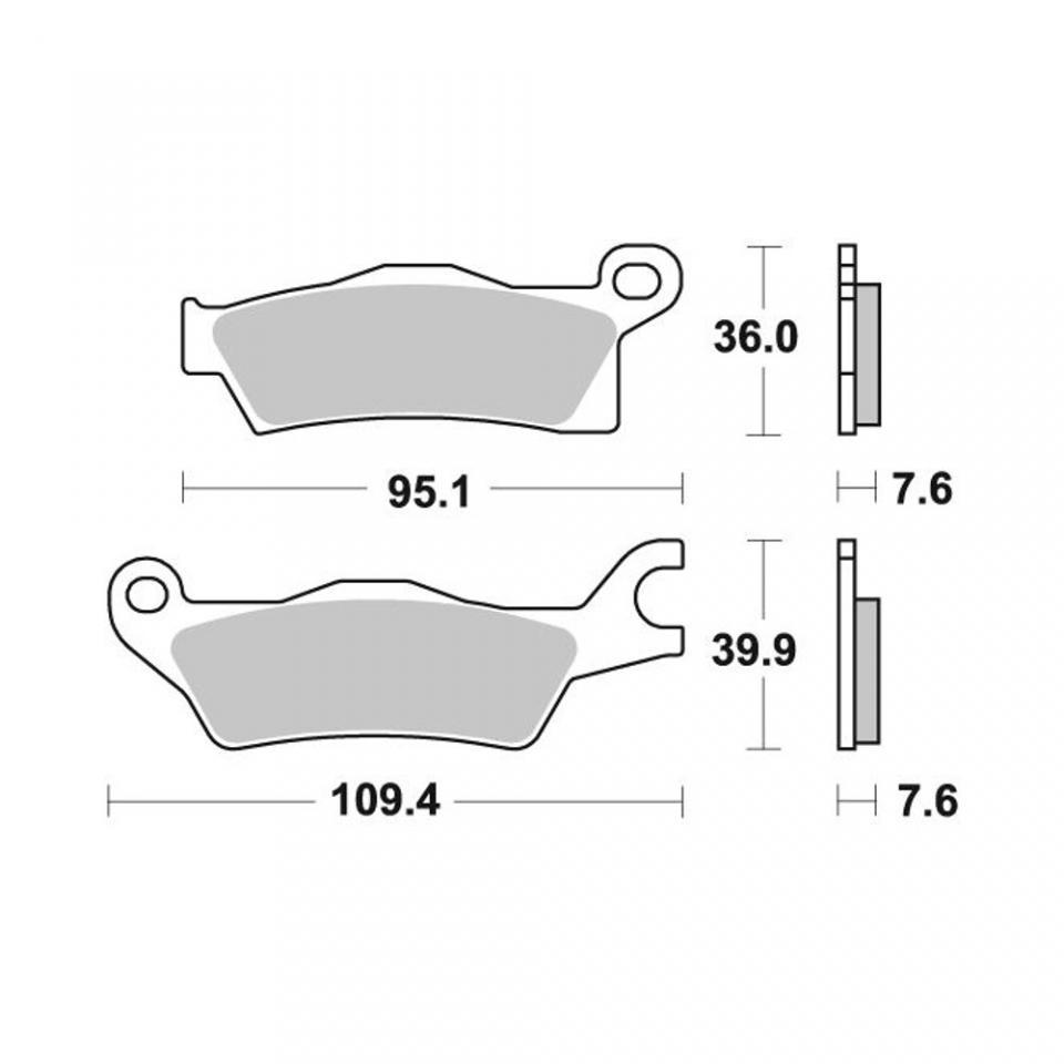 Plaquette de frein Sifam pour Quad CAN-AM 1000 Maverick Max XRS 2014 AVG / ARG Neuf