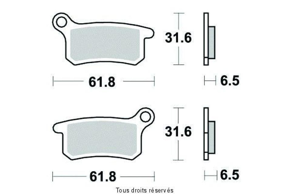 Plaquette de frein Sifam pour Moto KTM 105 Sx 2T 2011 à 2012 AV Neuf