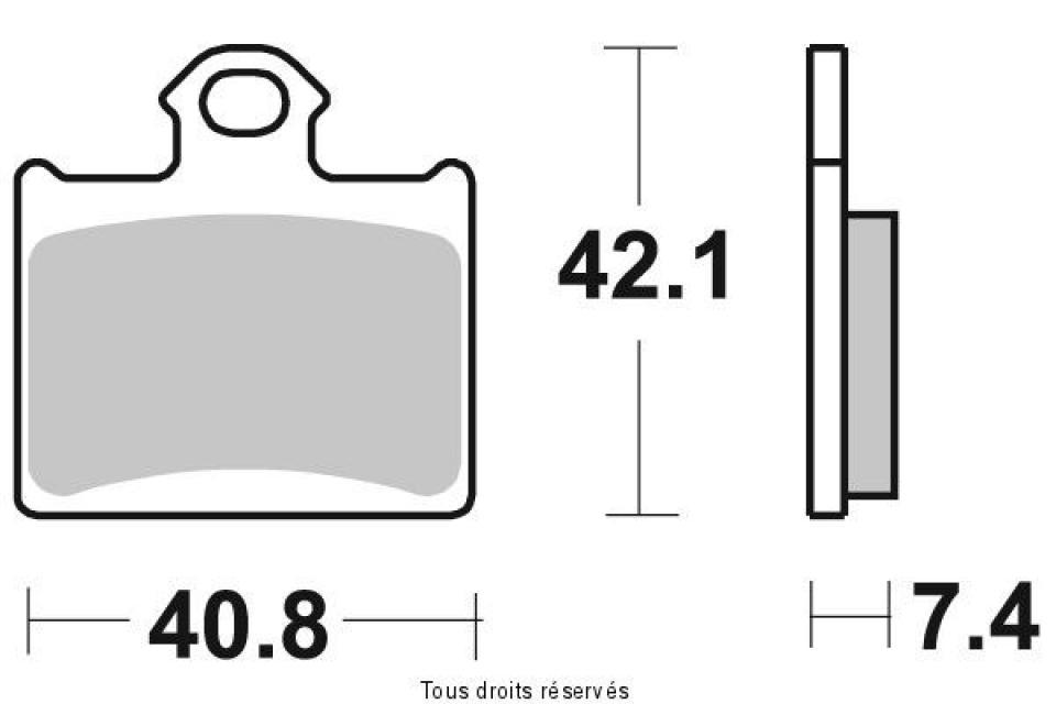 Plaquette de frein Sifam pour Moto Husqvarna 85 Tc Petites Roues 2014 à 2019 AR Neuf