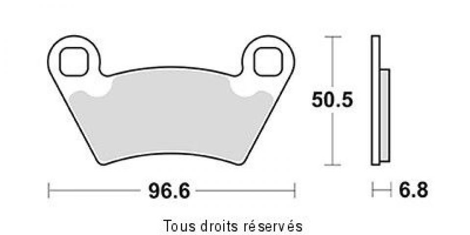 Plaquette de frein Sifam pour Quad Polaris 400 Ranger 2010 à 2011 AR Neuf