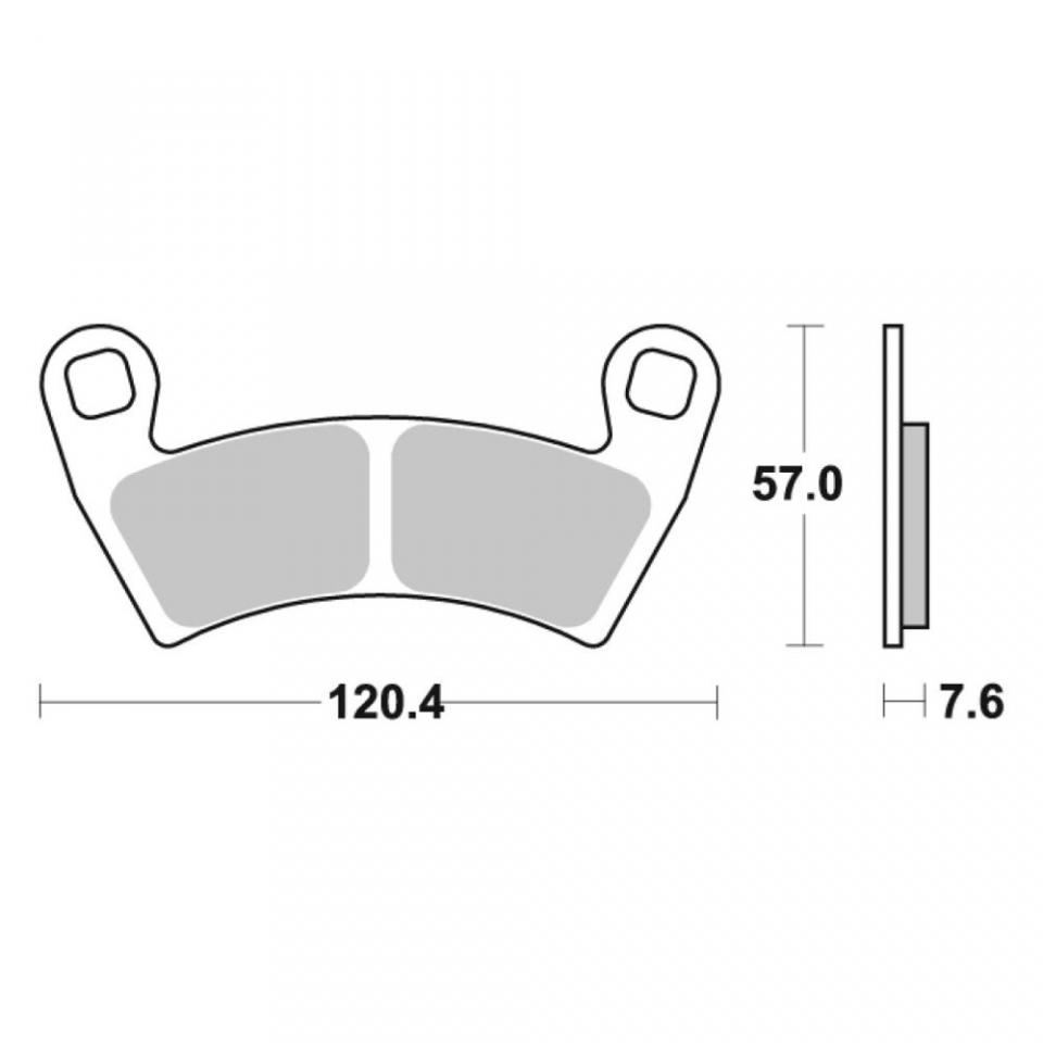 Plaquette frein Sifam pour quad Polaris 800 Ranger 6X6 2010 à 2014 AVG AVD Neuf