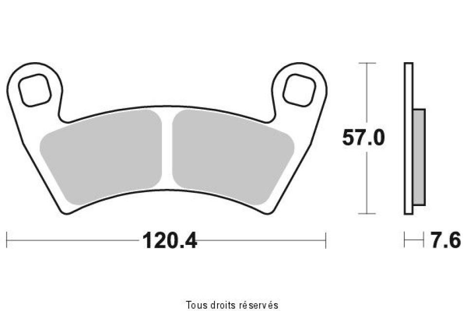 Plaquette de frein Sifam pour Quad Polaris 900 Ranger Xp Rzr Efi 2012 à 2020 AVG / AVD Neuf