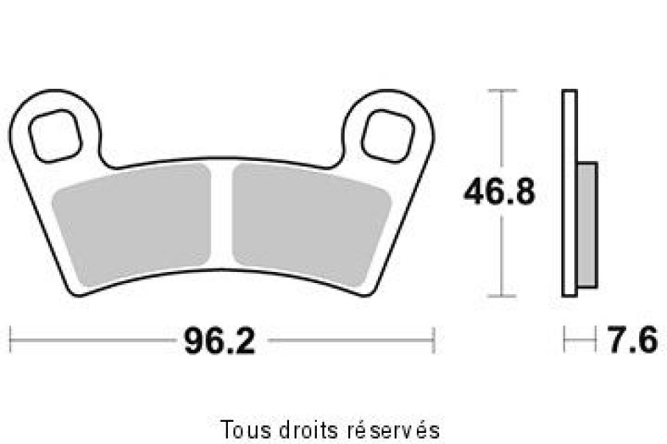 Plaquette de frein Sifam pour Buggy Polaris 800 RZR 2011 à 2012 AVG / AVD Neuf