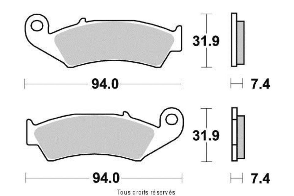 Plaquette de frein pour Honda Cr R