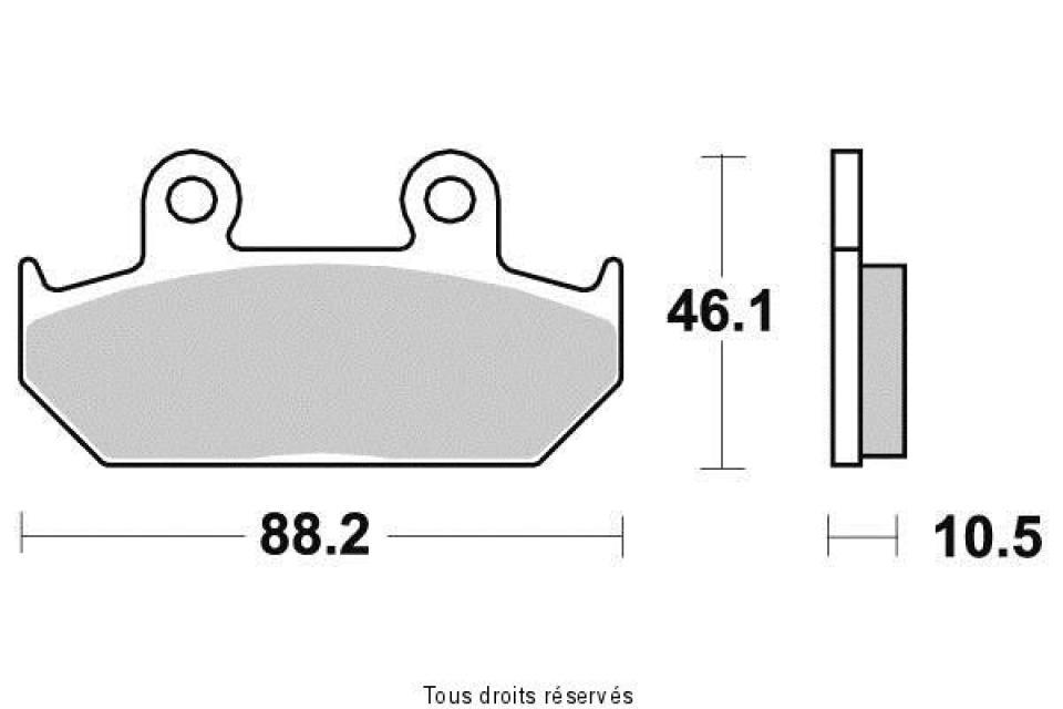 Plaquette de frein Vesrah pour Moto Honda 1500 Gl Gold Wing 1988 à 1989 AVG / AVD Neuf