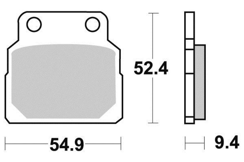 Plaquette de frein Vesrah pour Moto Honda 450 Cb Dx 1989 à 1992 AR Neuf