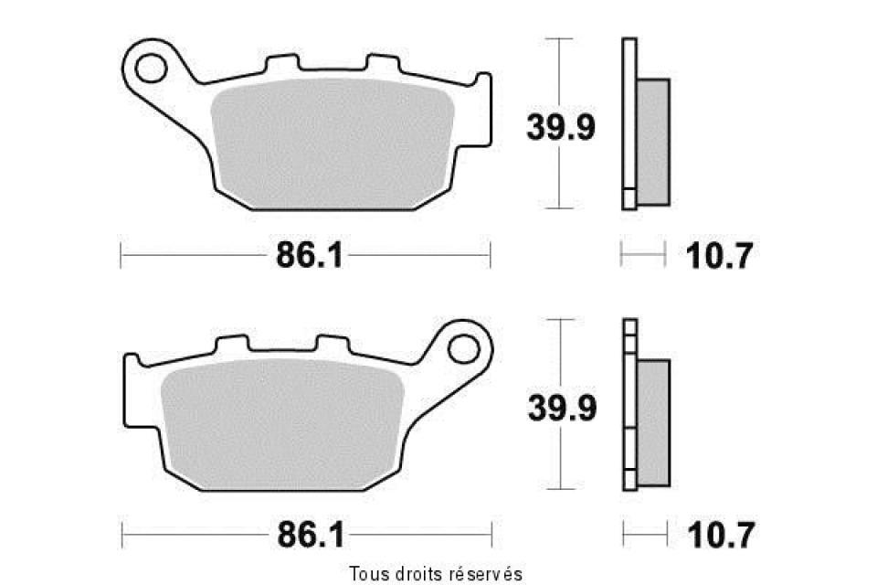 Plaquette de frein Vesrah pour Moto Honda 600 Xl V Transalp 1991 à 1999 AR Neuf