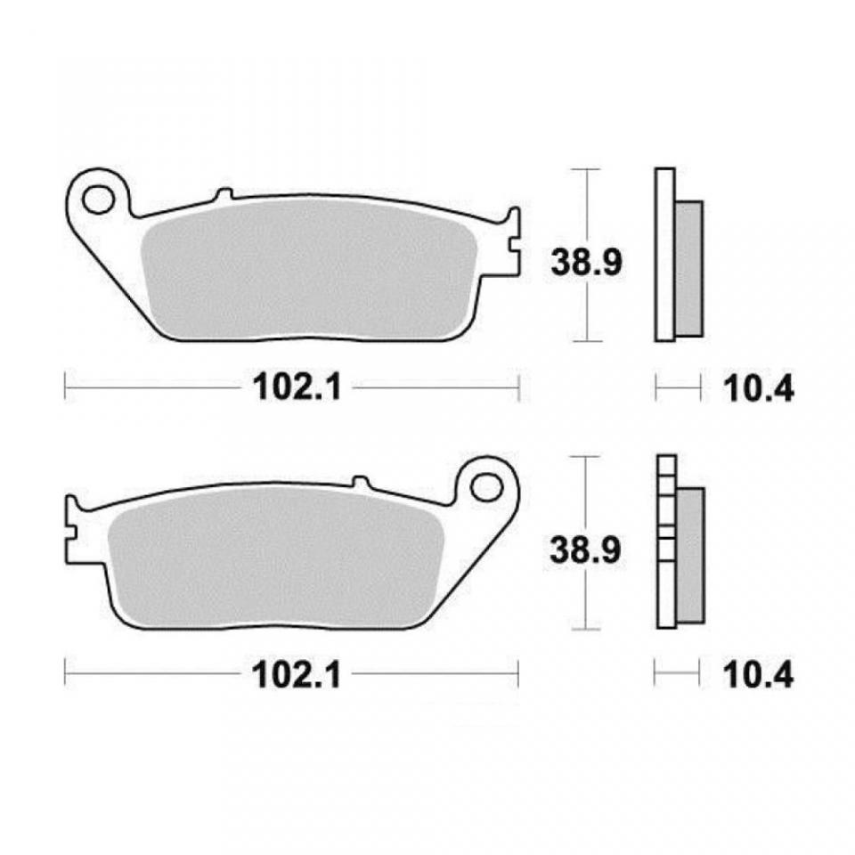 Plaquette frein Vesrah pour moto Triumph 900 Adventurer 1995 à 2001 AV AR Neuf