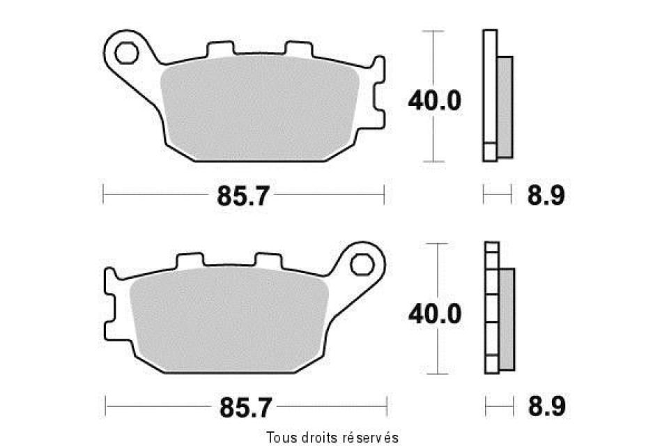 Plaquette de frein Vesrah pour Moto Honda 1300 Vtx S Retro 2003 à 2008 AR Neuf