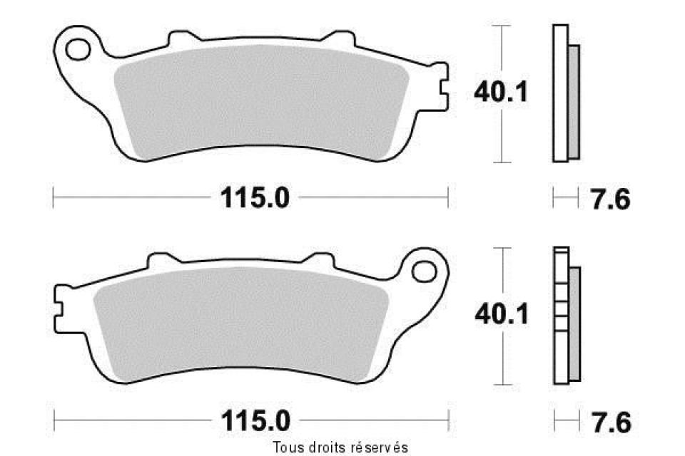 photo piece : Plaquette de frein->Honda Gl F6B