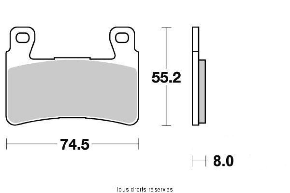 Plaquette de frein Vesrah pour Moto Honda 1500 Cb Mugen 2011 AVG / AVD Neuf