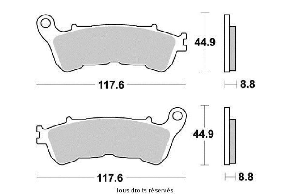 Plaquette de frein Vesrah pour Moto Honda 800 Vfr Fi Vtec Avec Abs 2006 à 2013 AVG / AVD Neuf