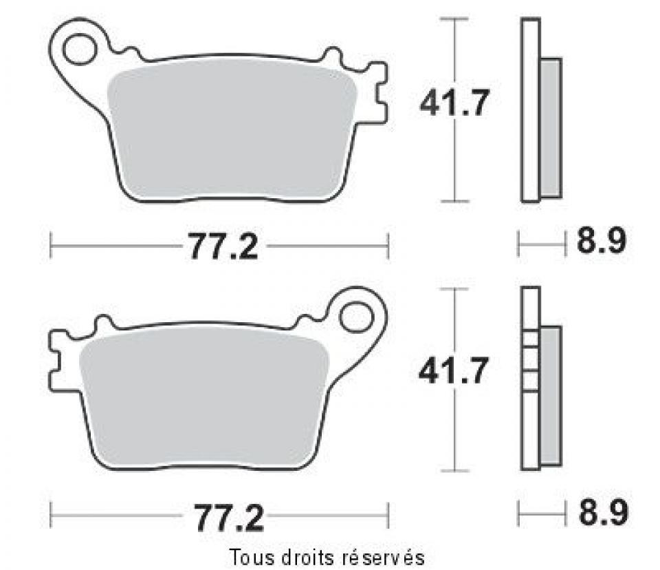 Plaquette de frein Vesrah pour Moto Honda 600 Cbr Rr Abs 2009 à 2016 AR Neuf