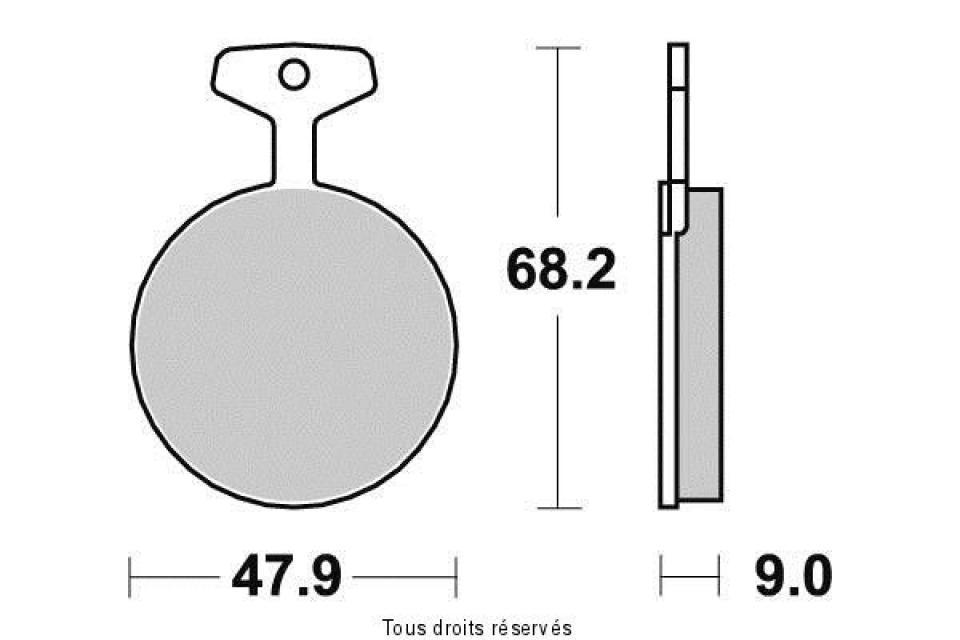 Plaquette de frein pour  