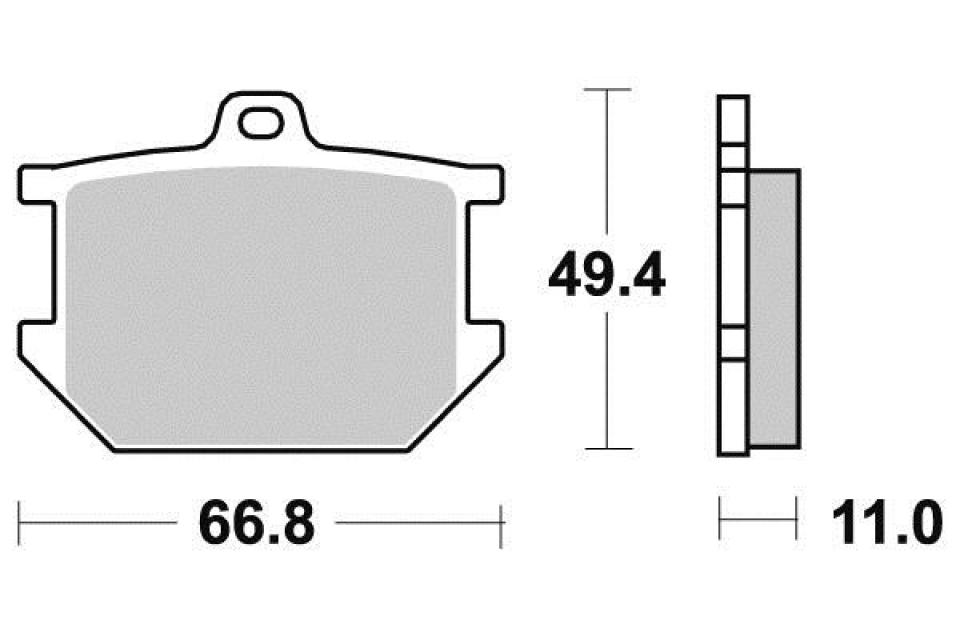 Plaquette de frein Vesrah pour Moto Yamaha 500 SR 1978 à 1990 AV Neuf