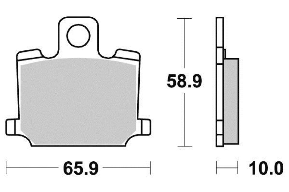 Plaquette de frein Vesrah pour Moto Yamaha 350 Rd Lc 1980 à 1981 AVG / AVD Neuf