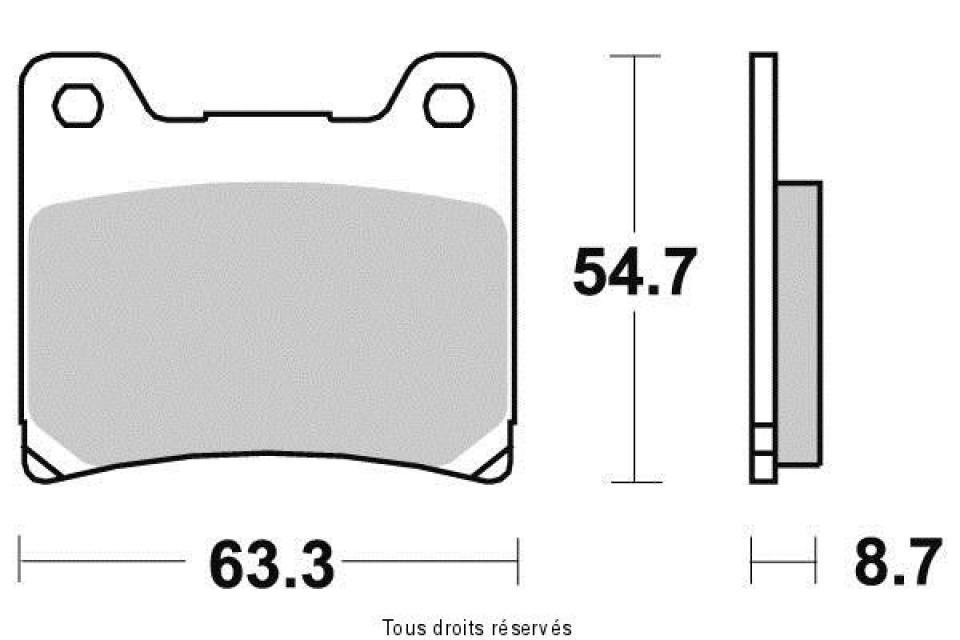 Plaquette de frein Vesrah pour Moto Yamaha 1000 Gts Abs 1993 à 2000 AR Neuf