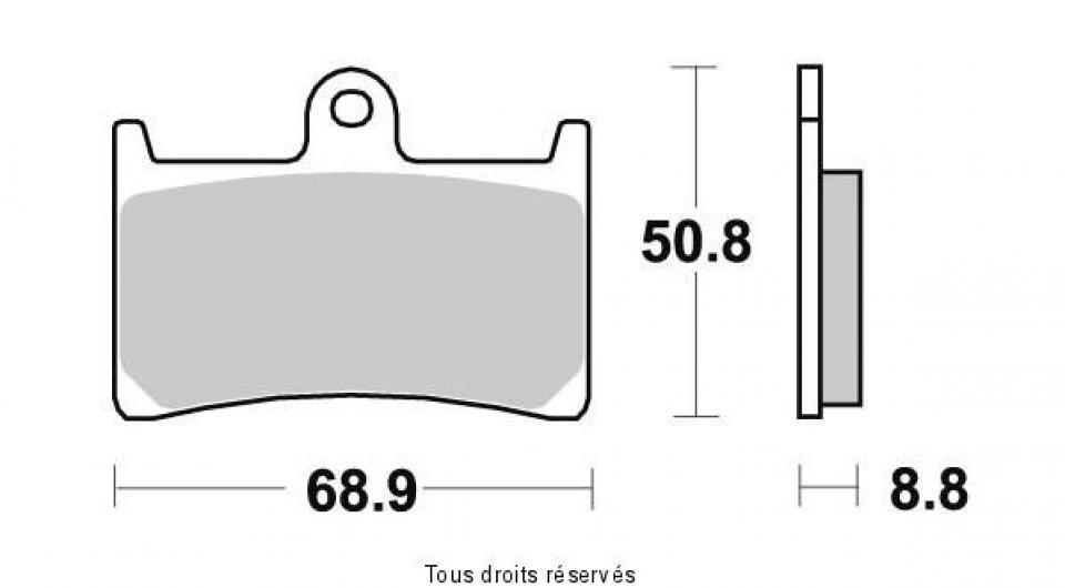 Plaquette de frein Vesrah pour Moto Yamaha 600 Yzf R Thunder Cat 1996 à 2003 AVG / AVD Neuf