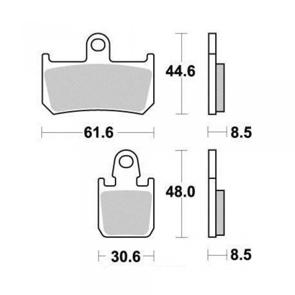 Plaquette de frein Vesrah pour Moto Yamaha 1700 MT-01 2007 à 2012 AVG / AVD / VD277RJL Neuf