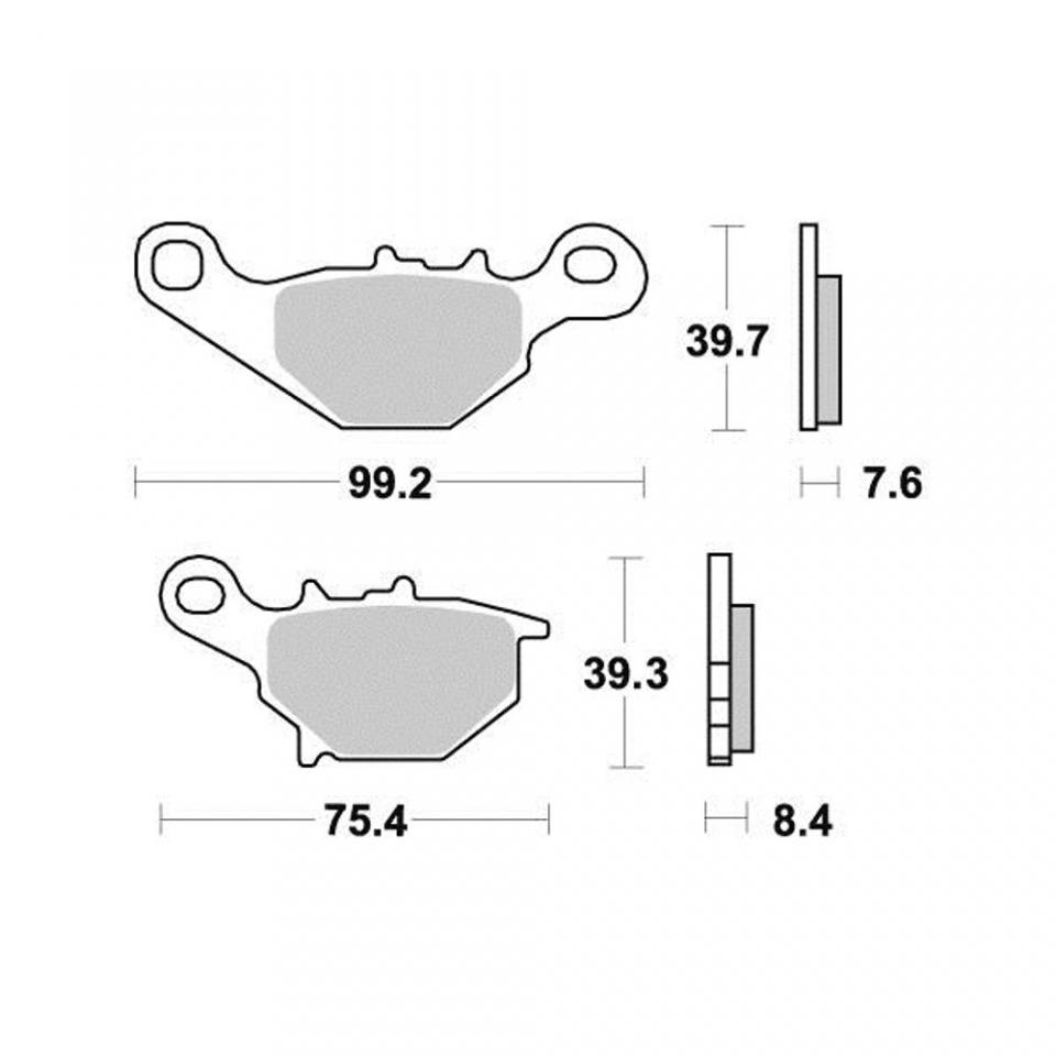 Plaquette de frein Vesrah pour Scooter Suzuki 50 Tr Street Magic 1998 à 2000 AV Neuf
