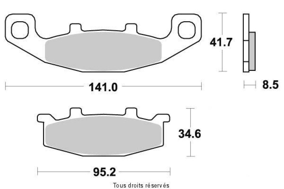 Plaquette de frein Vesrah pour Moto Kawasaki 550 Gpz Zx Unitrack 1984 à 1987 AVG / AVD Neuf