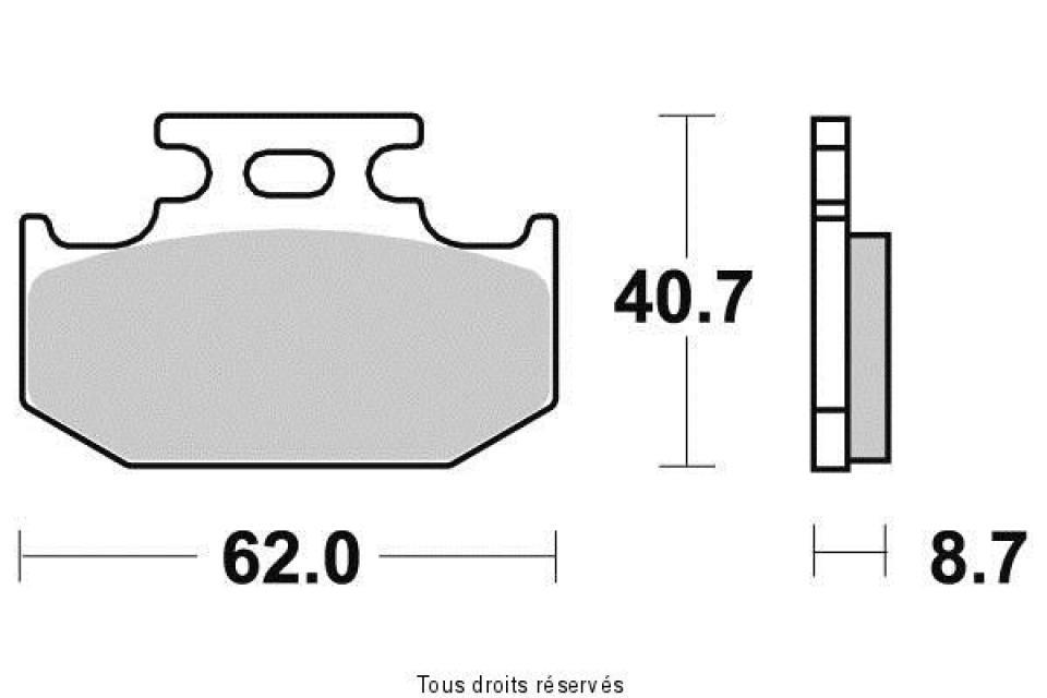 Plaquette de frein Vesrah pour Moto Suzuki 650 DR SE 1996 à 2003 AR Neuf