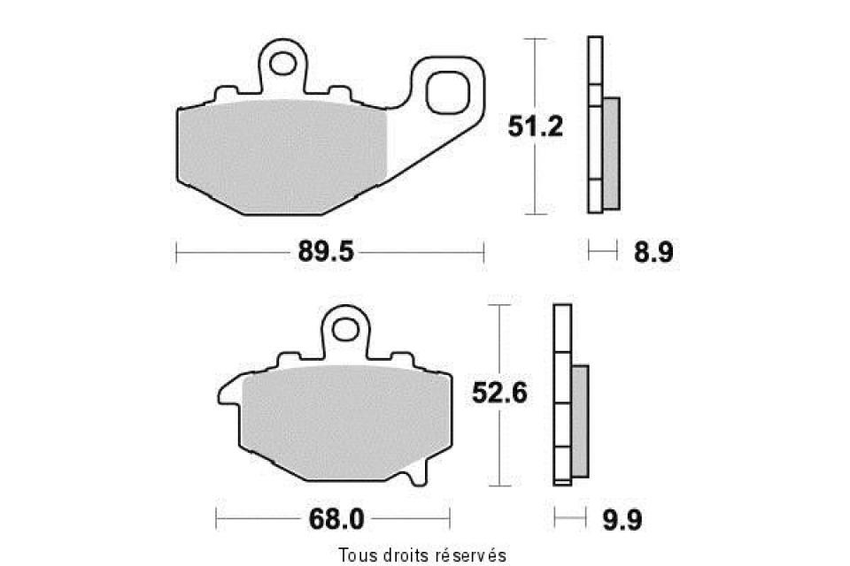 Plaquette de frein Vesrah pour Moto Kawasaki 1000 Zx-10 R Ninja 2004 à 2010 AR Neuf