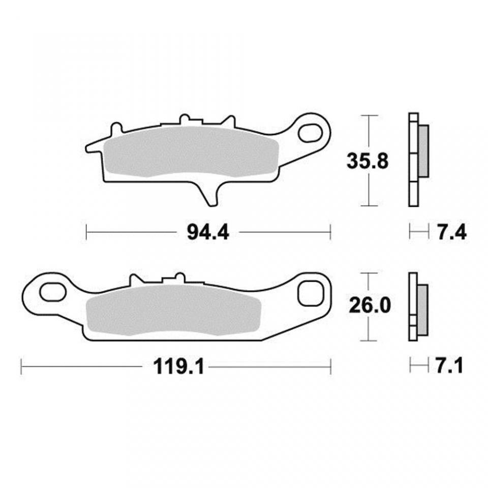 Plaquette frein Vesrah pour quad Kawasaki 450 Kfx R 2008 à 2014 AVG VD441JL Neuf