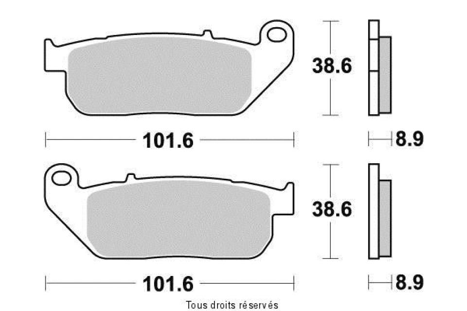 Plaquette de frein pour Harley Davidson XL T Superlow